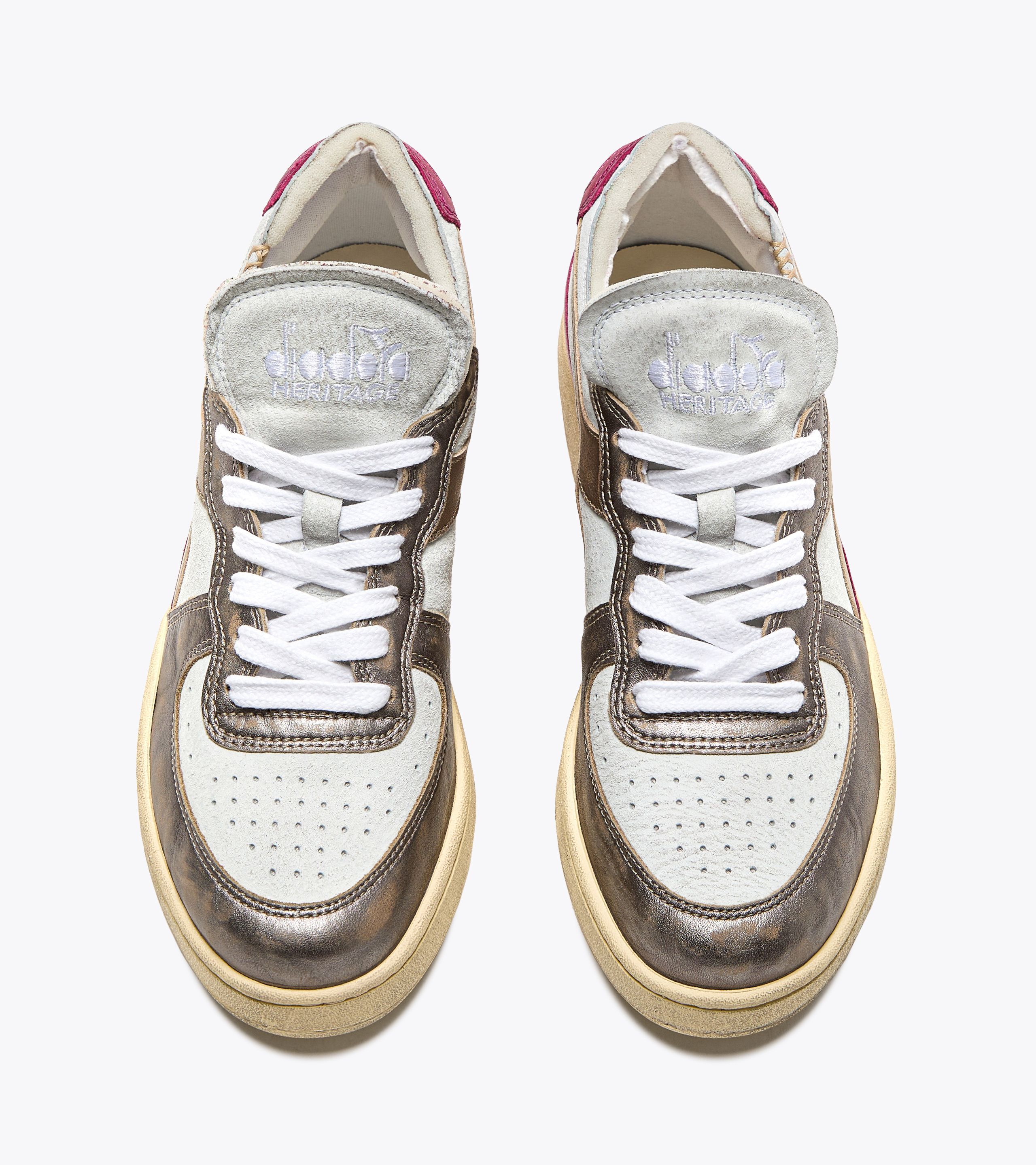 Sizing (W) Diadora MI Basket Row Cut Metal Pigskin Usado Mujer 201.180207_C2034