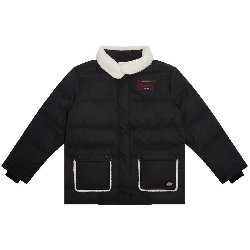 Order (Women) Dickies Black Casual Jacket with Lettering Design DK009525BLK