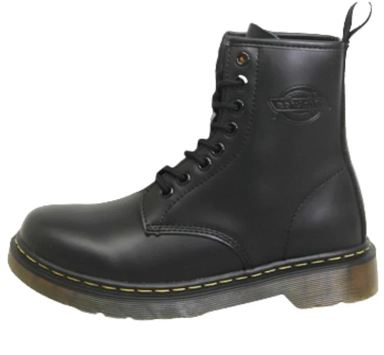women-dickies-black-leather-martin-boots-with-fur-lining-3cm-heel-stylish-and-versatile-dkw-204-s99-m