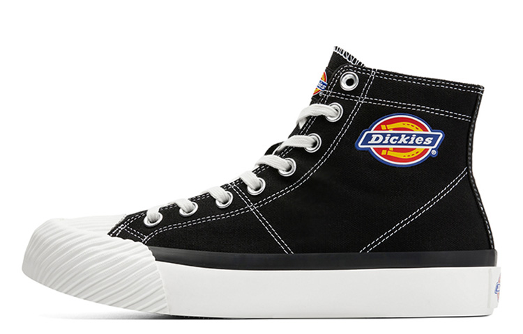 (Women) Dickies Classic High-Top Platform Canvas Shoes Black 203N50LXS25G Black