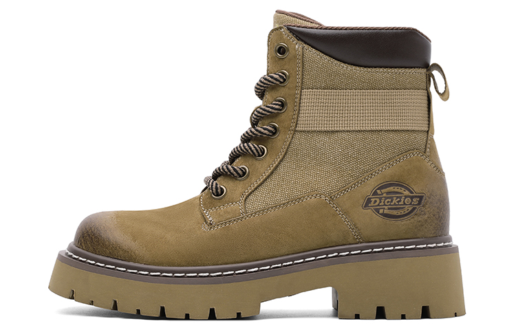 (Women) Dickies Classic Mid-Calf Leather Martens Boots. 233W50LXS66A Brown