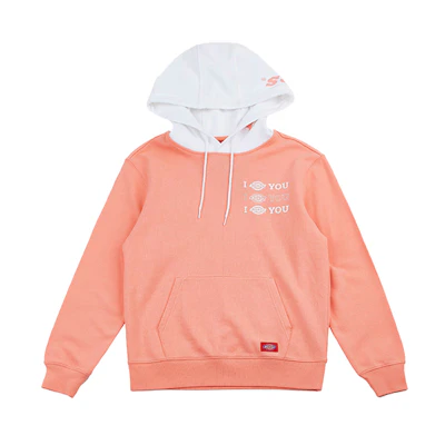 (Women) Dickies Colorblock Loose Hoodie Light Pink DK008190B34