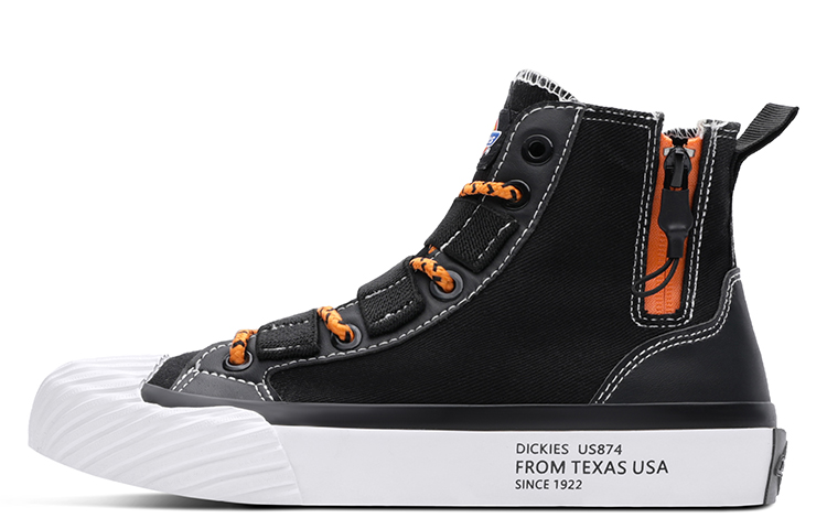 (Women) Dickies High-Top Canvas 'Patchwork Black - Korean Edition' 191W50LXS03