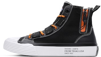(Women) Dickies High-Top Canvas 'Patchwork Black - Korean Edition' 191W50LXS03 (Women) Dickies High-Top Canvas 'Patchwork Black - Korean Edition' 191W50LXS03