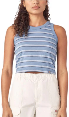 (Women) Dickies Striped Colorblock Tank Top Blue FSR102-NS2 Buy (Women) Dickies Striped Colorblock Tank Top Blue FSR102-NS2