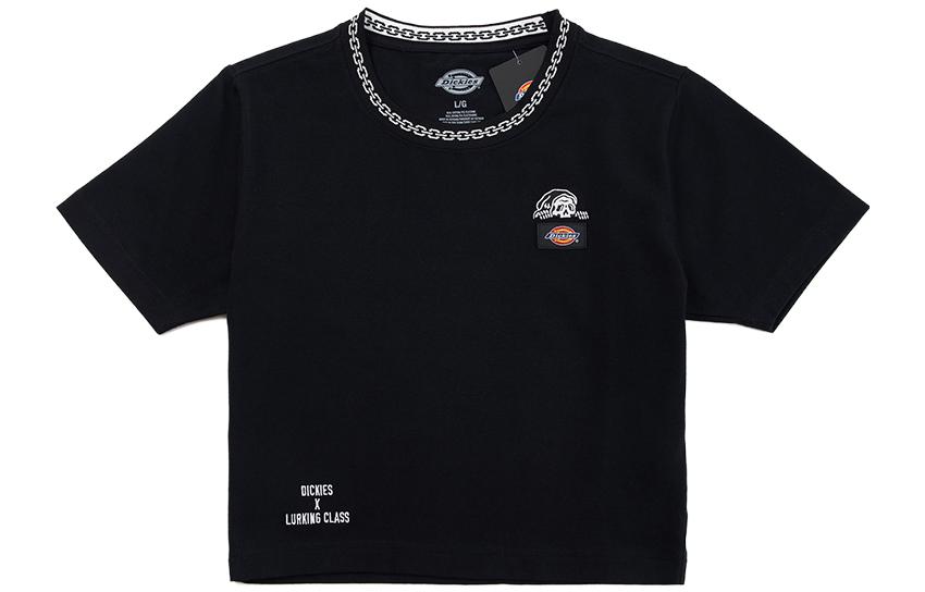 (Women) Dickies x LURKING CLASS Black Graphic Casual Workwear T-Shirt DK012472