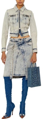 (W) 디젤 A라인 디스트레스트 버튼 데님 스커트. A0954109F12-01 Lookbook (W) 디젤 A라인 디스트레스트 버튼 데님 스커트. A0954109F12-01