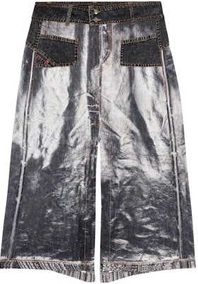 (W) 디젤 추상 프린트 버튼 데님 패치워크 맥시 스커트. A107560LHAJ-9XX Buy (W) 디젤 추상 프린트 버튼 데님 패치워크 맥시 스커트. A107560LHAJ-9XX