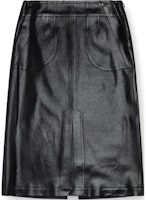 (Women) DIESEL Black Shiny Coated Striped Casual Long Skirt FW24. A139880IPAA-93R (Women) DIESEL Black Shiny Coated Striped Casual Long Skirt FW24. A139880IPAA-93R