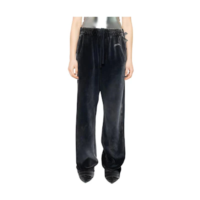 (Women) DIESEL Black Wide-Leg Relaxed Fit Casual Pants. A125090AKAJ-9XX