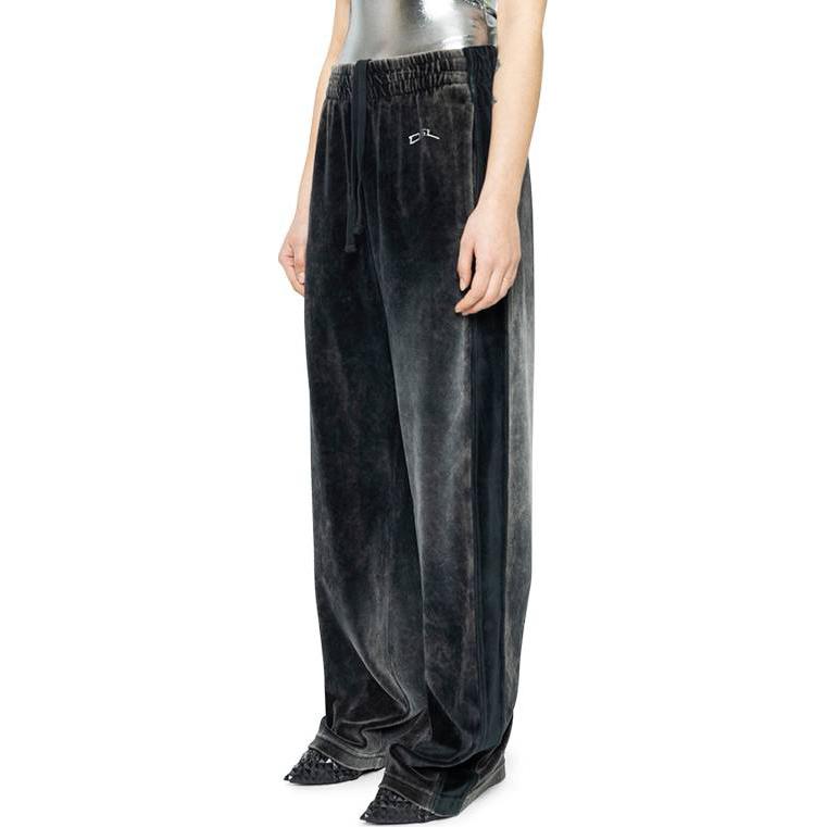 Purchase (Women) DIESEL  Black Wide-Leg Relaxed Fit Casual Pants. A125090AKAJ-9XX