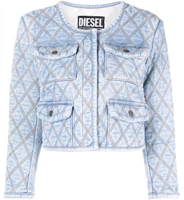 (W) DIESEL Jaket Denim Cropped Quilt Berlian A056310ELAQ8II Buy (W) DIESEL Jaket Denim Cropped Quilt Berlian A056310ELAQ8II