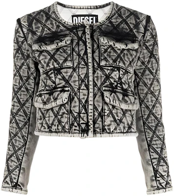 (Women) DIESEL Cropped Jacket with Contrast Stitching. A056310ELAR8AF Buy (Women) DIESEL Cropped Jacket with Contrast Stitching. A056310ELAR8AF