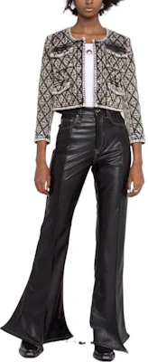 (Women) DIESEL Cropped Jacket with Contrast Stitching. A056310ELAR8AF Lookbook (Women) DIESEL Cropped Jacket with Contrast Stitching. A056310ELAR8AF