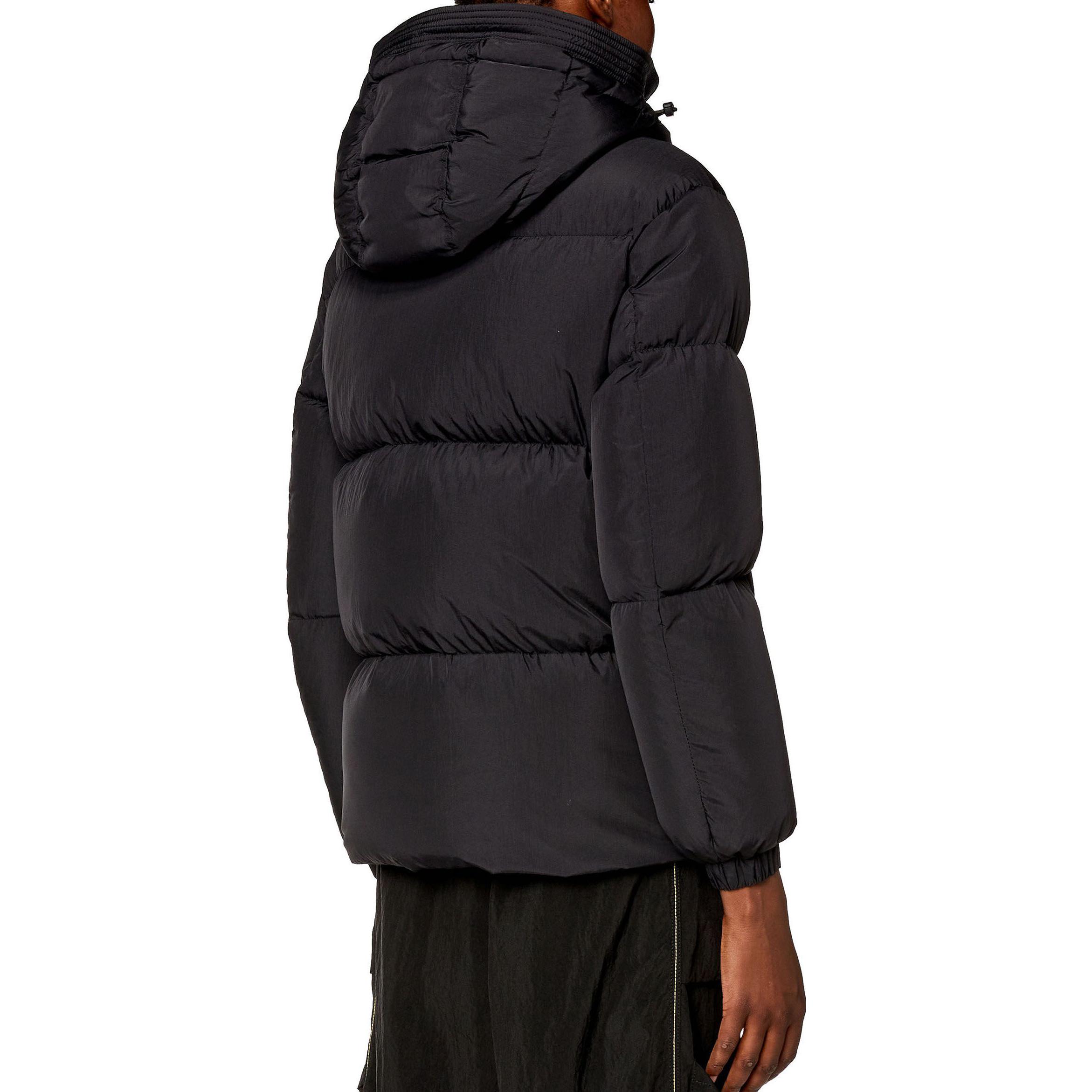 Shop (W) 디젤 탈부착 후드 오버사이즈 블랙 재킷 A129980AEAI-9XX