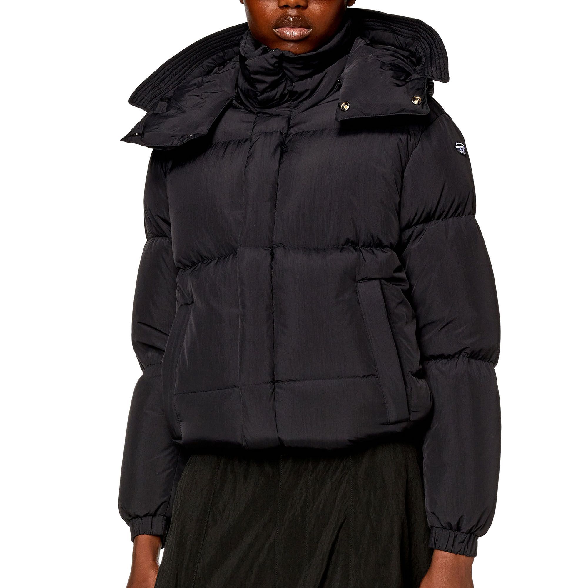 Purchase (W) 디젤 탈부착 후드 오버사이즈 블랙 재킷 A129980AEAI-9XX