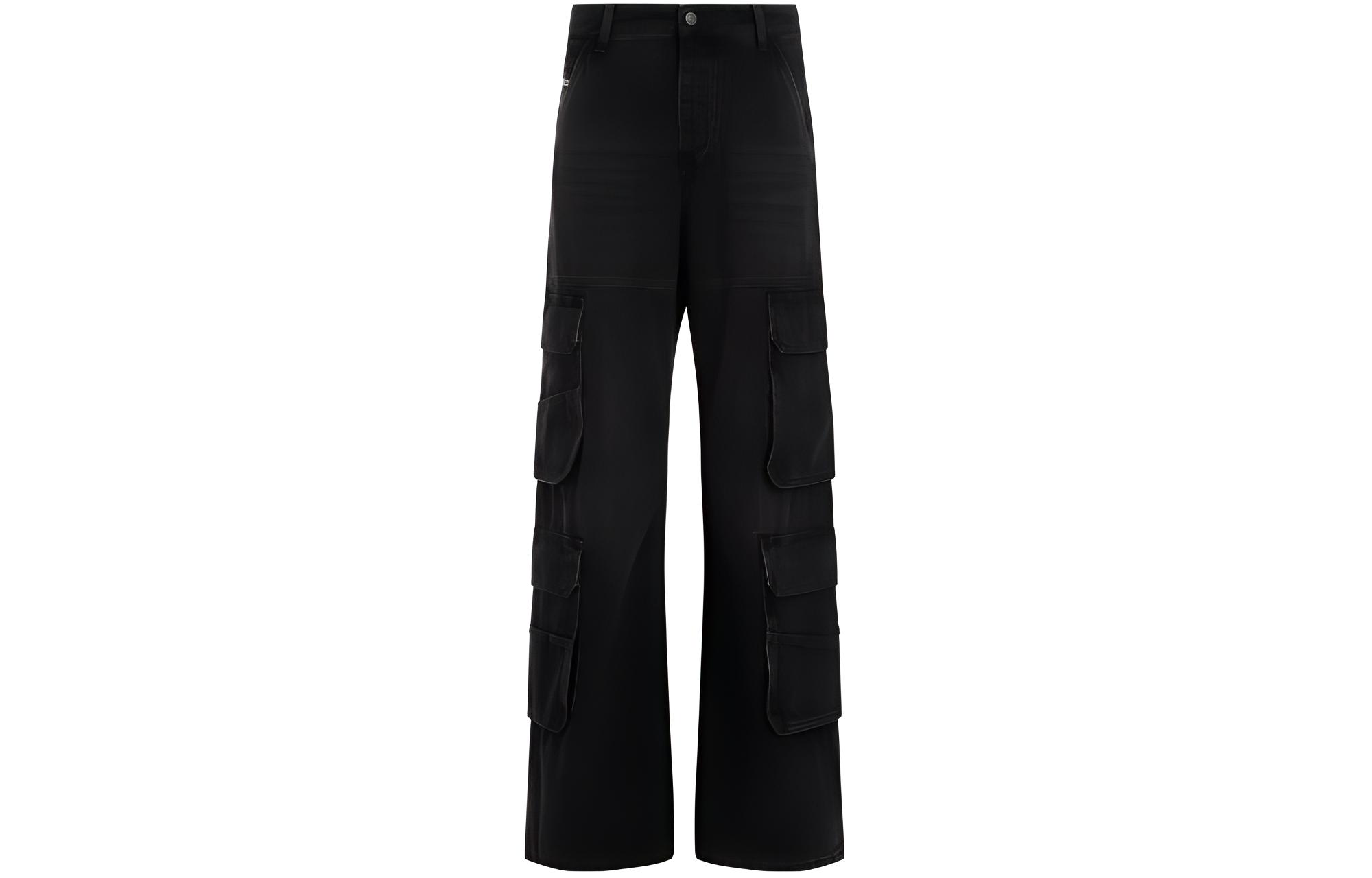 (Women) DIESEL  Fitted Zipper Straight-Leg Jeans in Solid Dark Gray. A133160KIA-G02