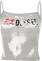 (Women) DIESEL Grey Slim Fit Cotton Crop Tank Top with Letter Print A125850SHAY-9CBA (Women) DIESEL Grey Slim Fit Cotton Crop Tank Top with Letter Print A125850SHAY-9CBA