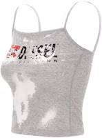 Shop (W) DIESEL 灰色修身純棉短版背心 字母印花款 A125850SHAY-9CBA