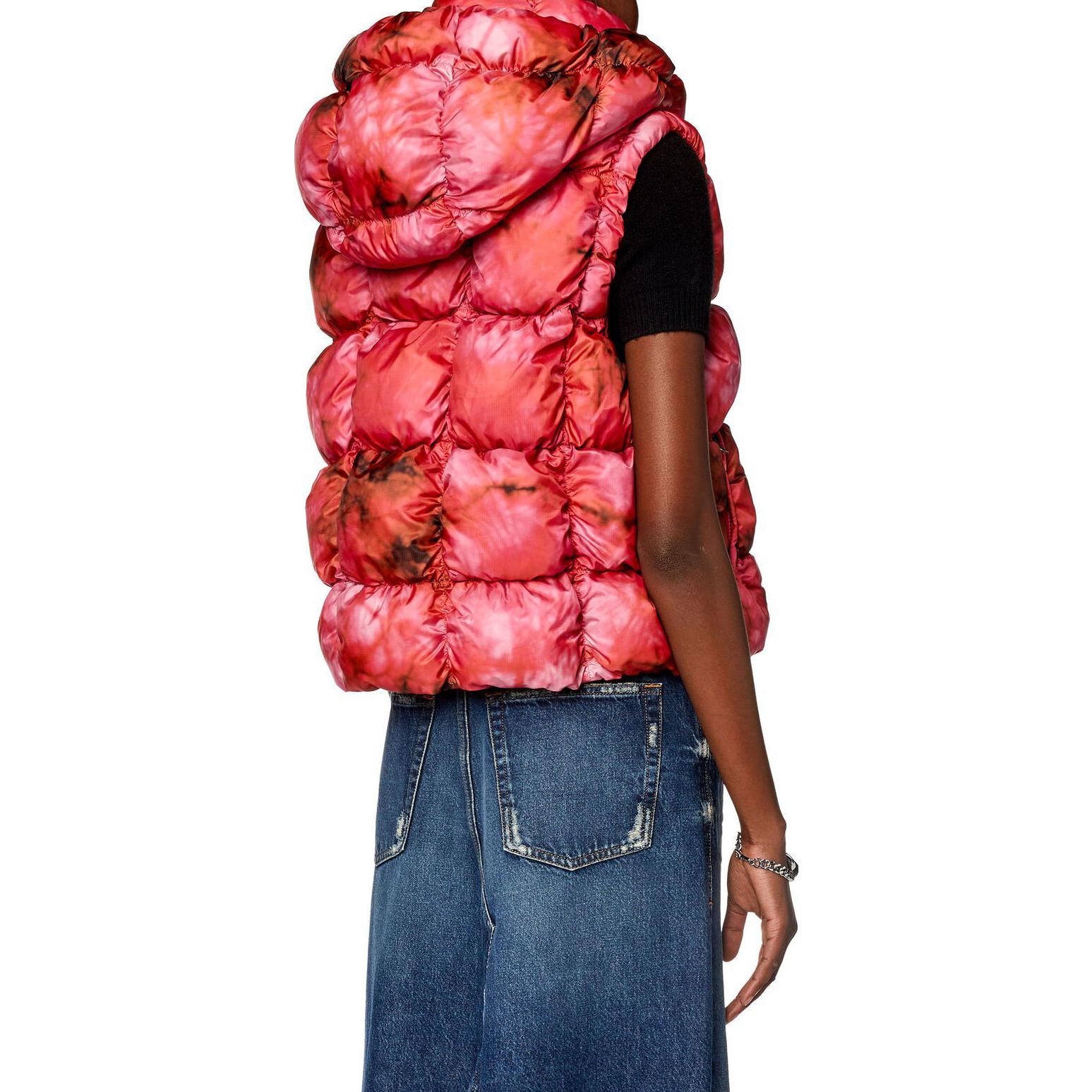 (Women) DIESEL  Pink Zip-Up Casual Hooded Vest A114530DGAN-3CX 圖 4