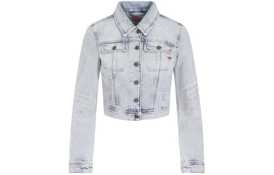 (Women) DIESEL  Slim Fit Button-Up Jacket Blue A1310609I8-601