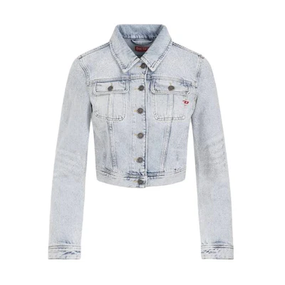 (Women) DIESEL Slim Fit Button-Up Jacket Blue A1310609I8-601