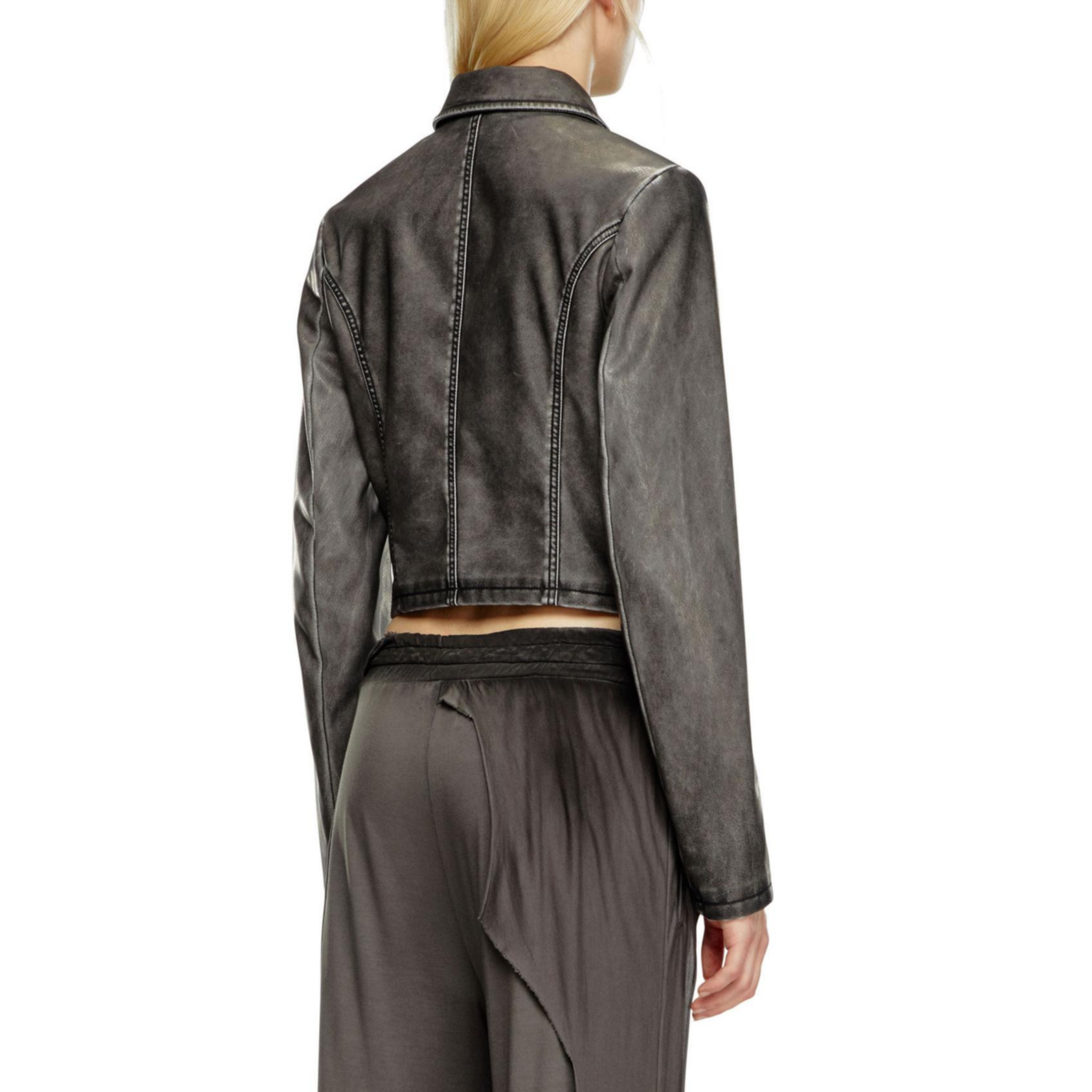 Shop (W) 디젤 슬림 핏 집업 재킷 - 블랙 A139840BNDQ-9XX