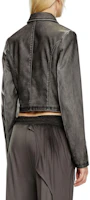 Shop (Women) DIESEL Slim Fit Zip-Up Jacket - Black A139840BNDQ-9XX