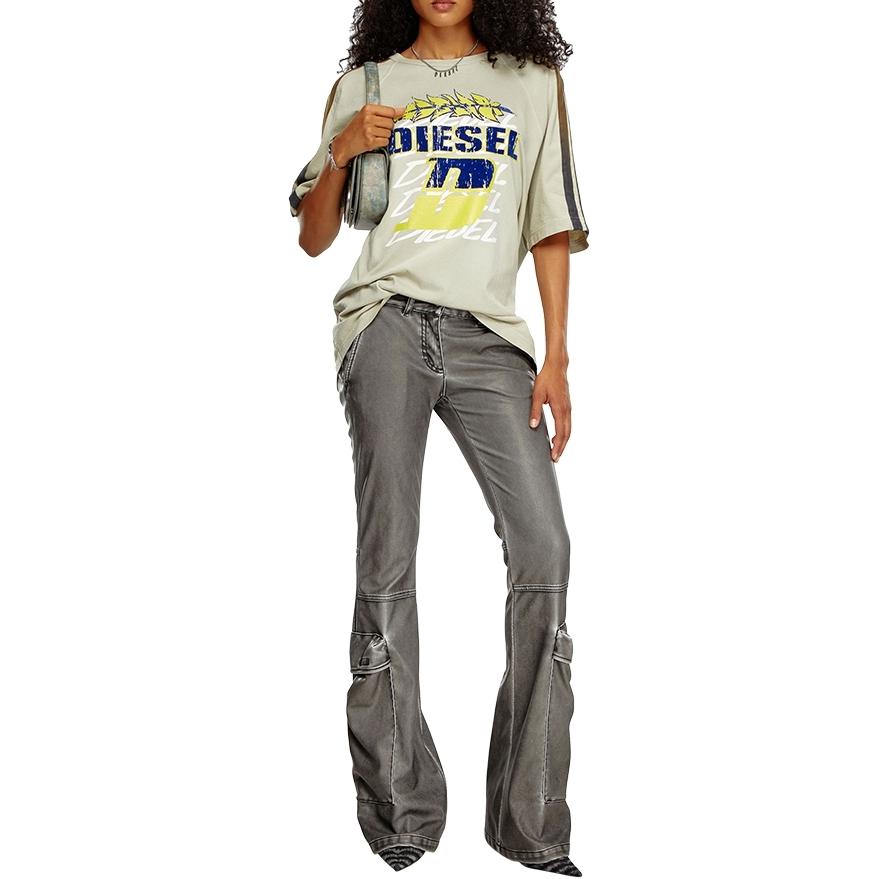 Lookbook (W) DIESEL 修身拉链休闲裤 黑色 FW24 A149650BNDQ-9XX