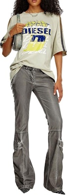 (Women) DIESEL Slim Fit Zipper Casual Pants Black FW24 A149650BNDQ-9XX Lookbook (Women) DIESEL Slim Fit Zipper Casual Pants Black FW24 A149650BNDQ-9XX