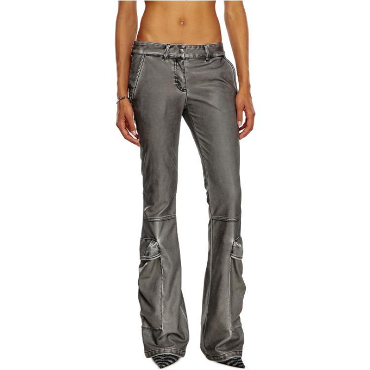 Shop (W) DIESEL 修身拉链休闲裤 黑色 FW24 A149650BNDQ-9XX