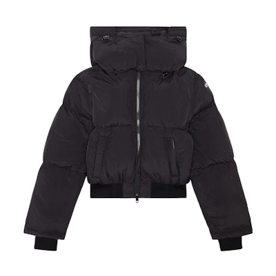 (Women) DIESEL Solid Black Casual Zip-Up Down Jacket. A105780AEAI-9XX