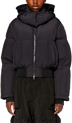 (W) DIESEL Jaket Hitam Kasual Zip-Up untuk Lelaki. A105780AEAI-9XX Lookbook (W) DIESEL Jaket Hitam Kasual Zip-Up untuk Lelaki. A105780AEAI-9XX