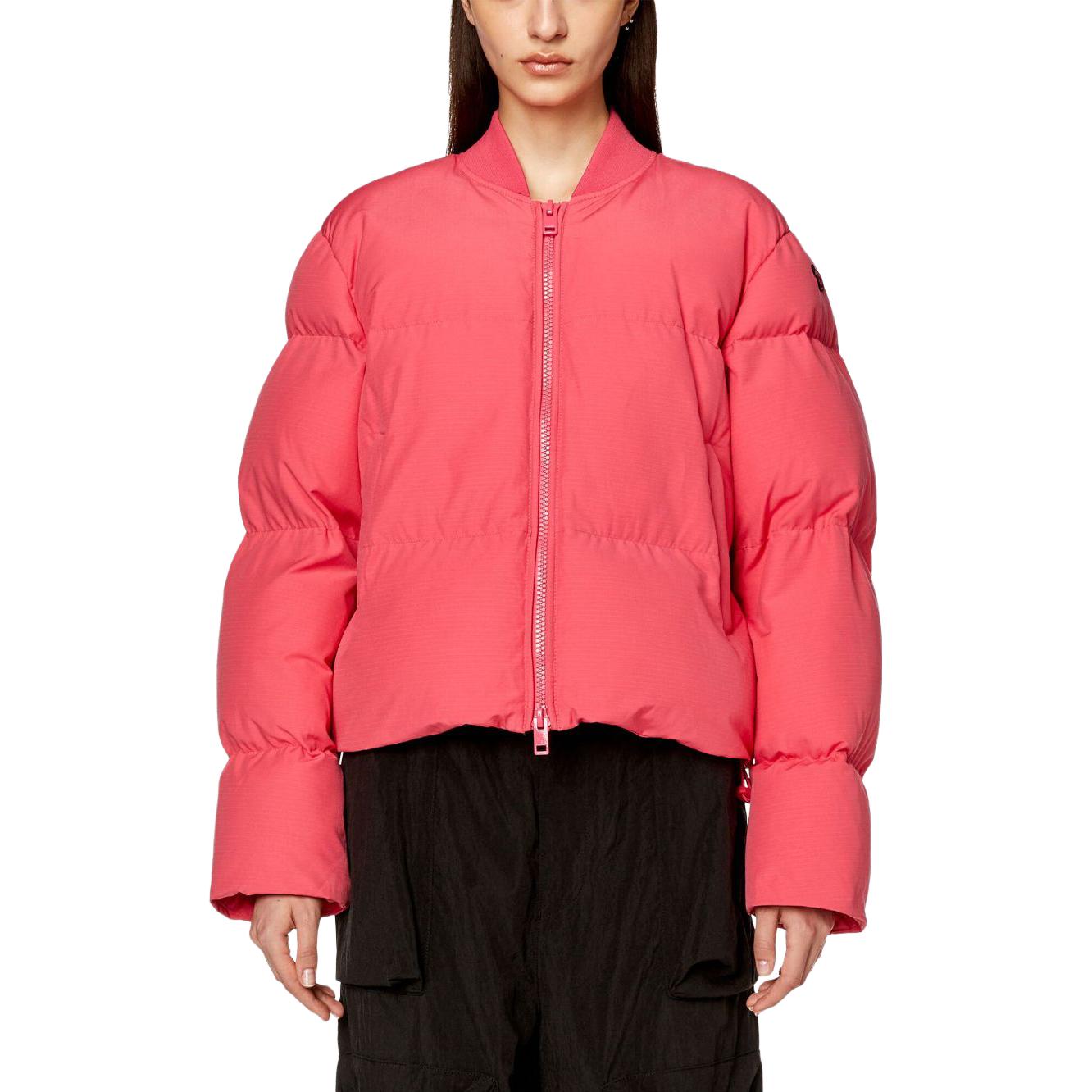 Shop (Women) DIESEL  Solid Quilted Jacket A105770LICR