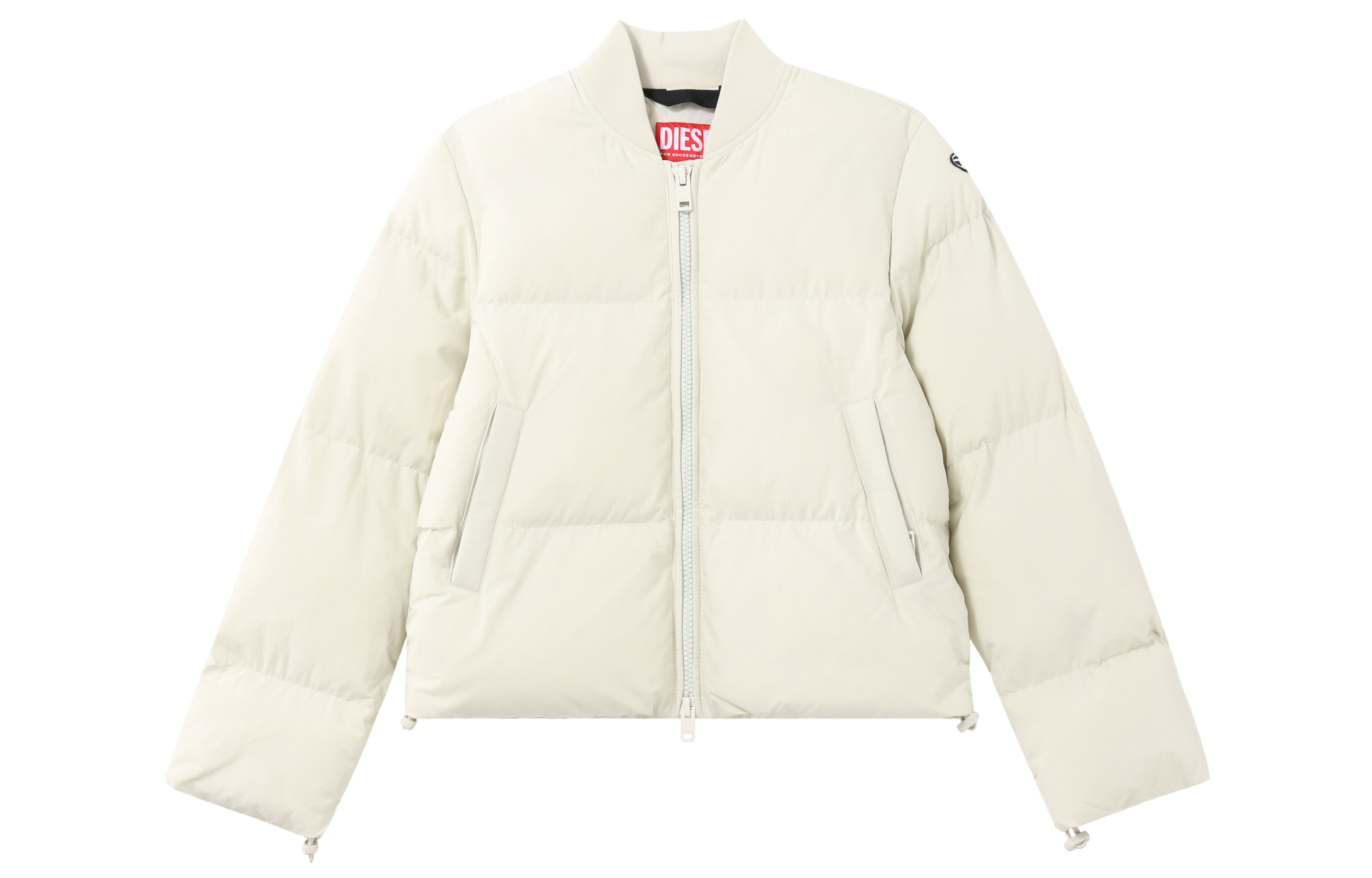 (Women) DIESEL  Solid White Long-Sleeve Crewneck Jacket A105770LICR5KM