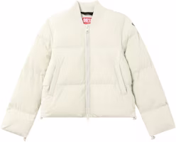 (Women) DIESEL Solid White Long-Sleeve Crewneck Jacket A105770LICR5KM (Women) DIESEL Solid White Long-Sleeve Crewneck Jacket A105770LICR5KM