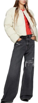 (W) DIESEL 純白長袖圓領外套 A105770LICR5KM Shop (W) DIESEL 純白長袖圓領外套 A105770LICR5KM