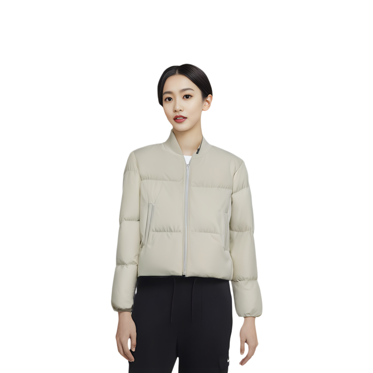 Sizing (W) 디젤 솔리드 화이트 긴팔 크루넥 재킷 A105770LICR5KM