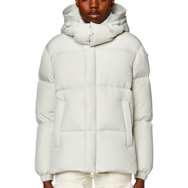 Lookbook (W) DIESEL 白色可拆卸帽宽松夹克. A129980AEAI-8AF