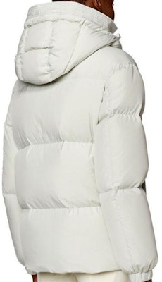 (W) DIESEL 白色可拆卸帽宽松夹克. A129980AEAI-8AF Shop (W) DIESEL 白色可拆卸帽宽松夹克. A129980AEAI-8AF