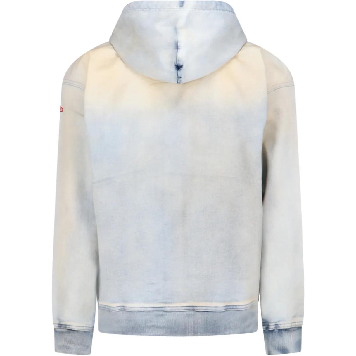 Lookbook (Women) DIESEL  White Logo Zip-Up Hoodie Jacket A13116068NE-01