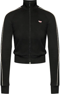(Women) Diesel Black Striped Full-Zip Straight Long Sleeve Jacket A150390DLAA9-XXA Buy (Women) Diesel Black Striped Full-Zip Straight Long Sleeve Jacket A150390DLAA9-XXA