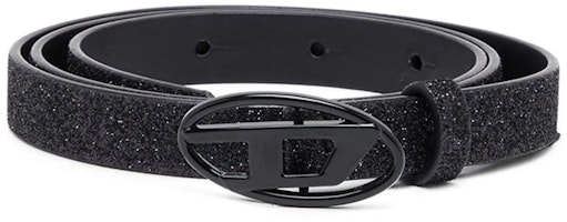 (Women) DIESEL D-Buckle Smooth Leather Belt Women Black. X09918P0787 (Women) DIESEL D-Buckle Smooth Leather Belt Women Black. X09918P0787