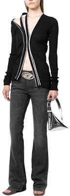 (W) DIESEL D-Ebbey スリムフレア レターパッチ ブラックデニムジーンズ レディース. A114560CKAH02 Lookbook (W) DIESEL D-Ebbey スリムフレア レターパッチ ブラックデニムジーンズ レディース. A114560CKAH02