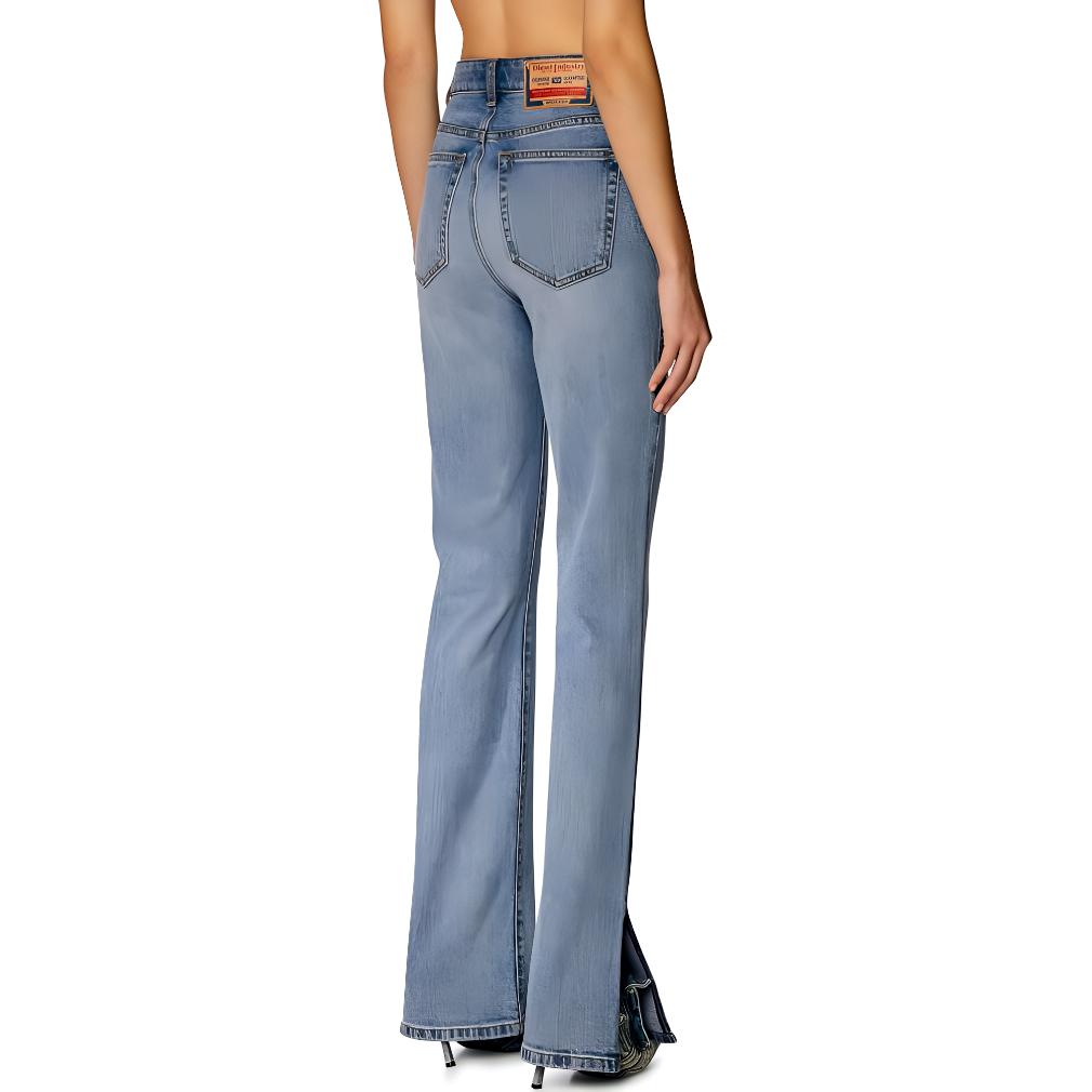 (Women) DIESEL D-Escription Low-Rise Slim Straight Denim Jeans Women Blue A126040PFAQ-33 圖 4