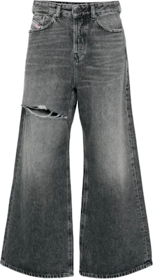 (W) DIESEL D-Sire ウォッシュドグレー ワイドレッグ ジッパージーンズ レディース用 A13495007X-402 Buy (W) DIESEL D-Sire ウォッシュドグレー ワイドレッグ ジッパージーンズ レディース用 A13495007X-402