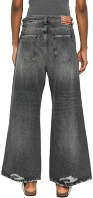 (W) DIESEL D-Sire ウォッシュドグレー ワイドレッグ ジッパージーンズ レディース用 A13495007X-402 Purchase (W) DIESEL D-Sire ウォッシュドグレー ワイドレッグ ジッパージーンズ レディース用 A13495007X-402