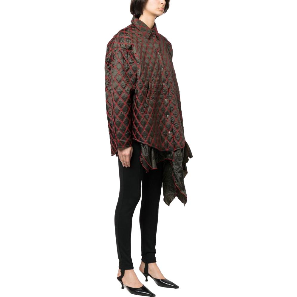 Purchase (Women) Diesel Diamond Button-Up Jacket Black/Red A085860AIAQ937