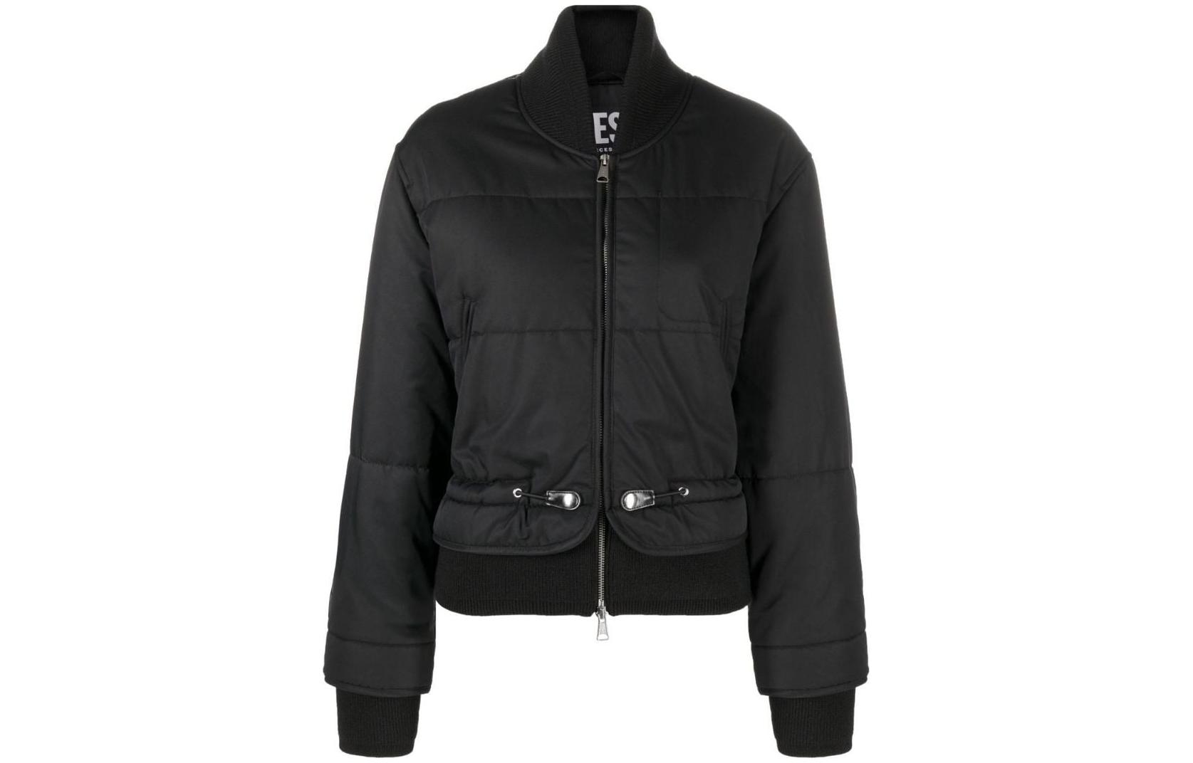 (Women) DIESEL FW22  Black Quilted Bomber Jacket Outerwear A063370NDAU-9XX