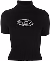 Order (Women) DIESEL FW22 Black Wool Cashmere Knit Turtleneck Short Sleeve Sweater. A067130KCAE9XX
